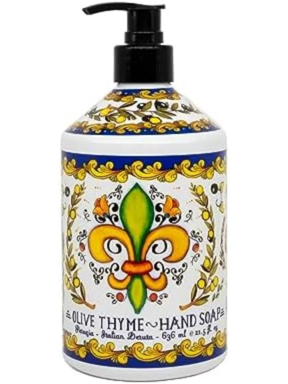 Luxurious Italian Hand Soap Set - 21.5 oz Bottles, 8 Pack - Lavender, Orange